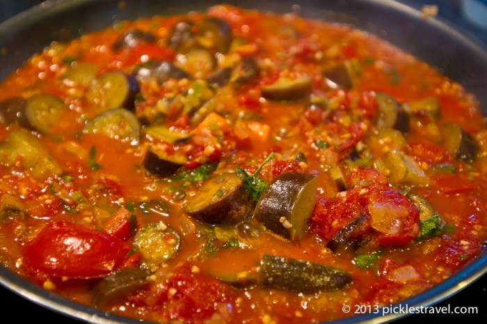 Eggplant tomato sauce recipe