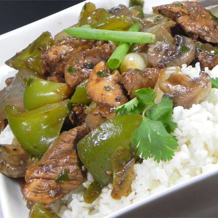 Chicken in black bean sauce recipe