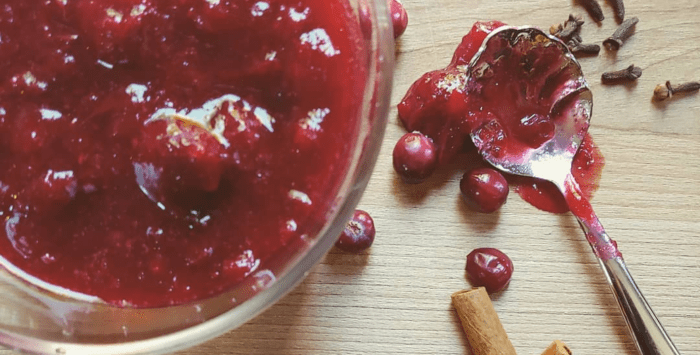 Cranberry sauce maple syrup recipe