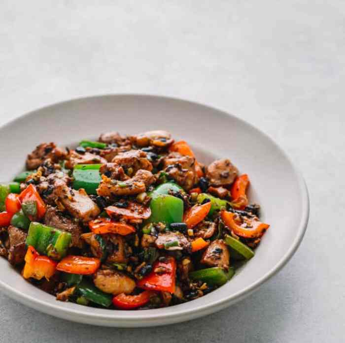 Chicken in black bean sauce recipe