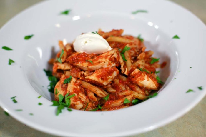 Chicken pasta recipes with marinara sauce